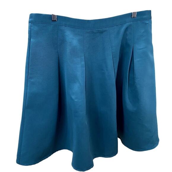 Modcloth Ethereal Expression Teal Pleated Skirt with Pockets - Size XL (EUC) - Picture 1 of 5